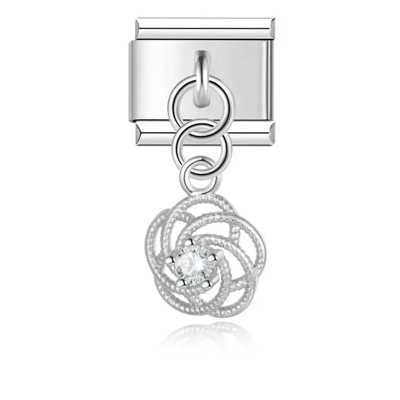 Pendentif Fleur cristalline
