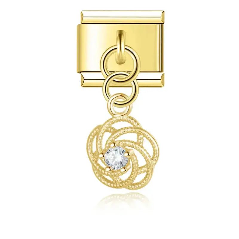 Pendentif Fleur cristalline