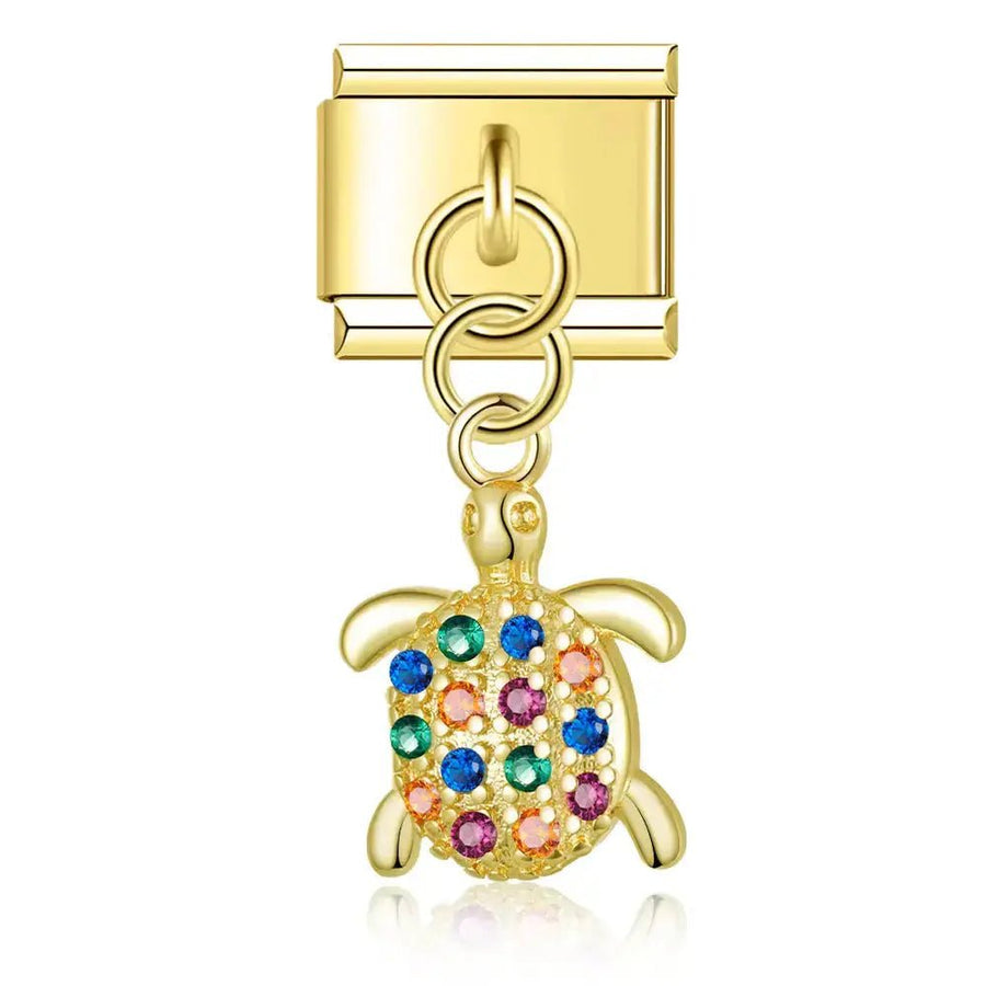 Pendentif Tortue Scintillante
